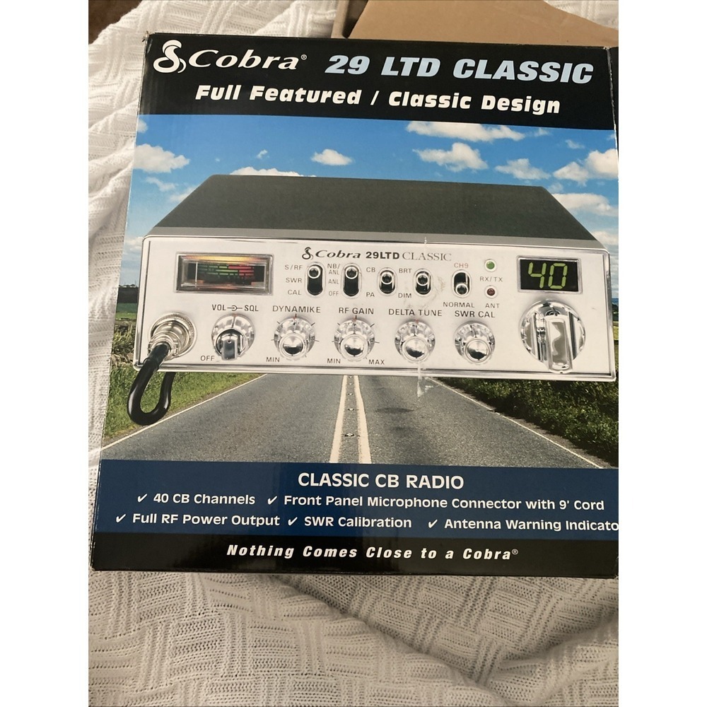 Cobra 29 LTD Classic 40-Channel Mobile CB Radio - Open Box Never Used Complete
